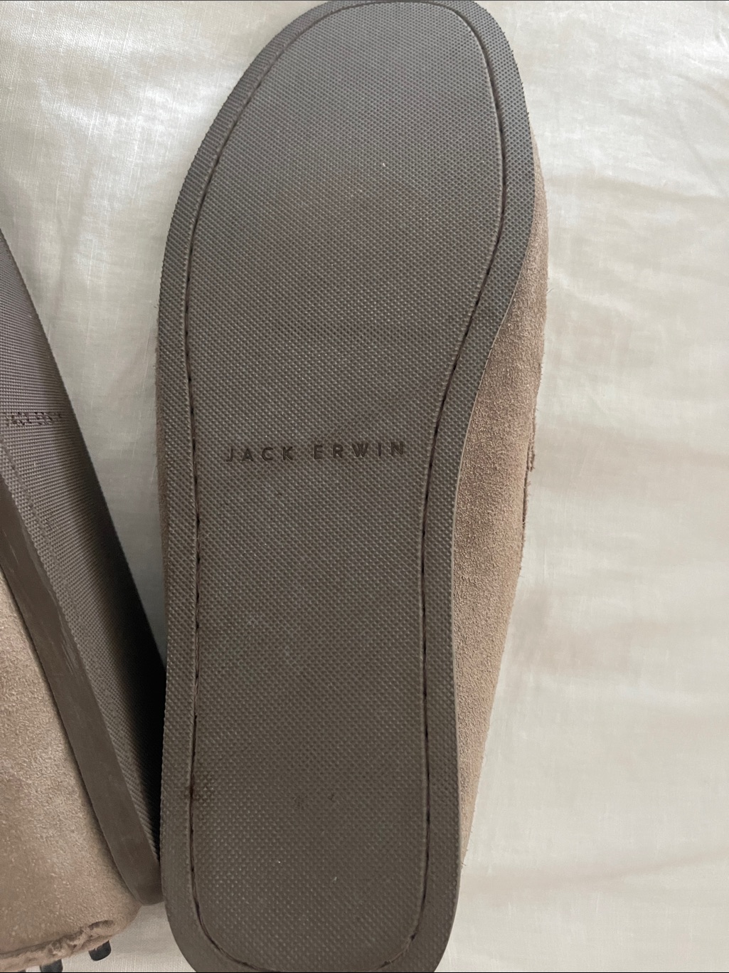 Jack Erwin Taupe Suede Loafers . Nwot. Size 9 — image 8 of 8